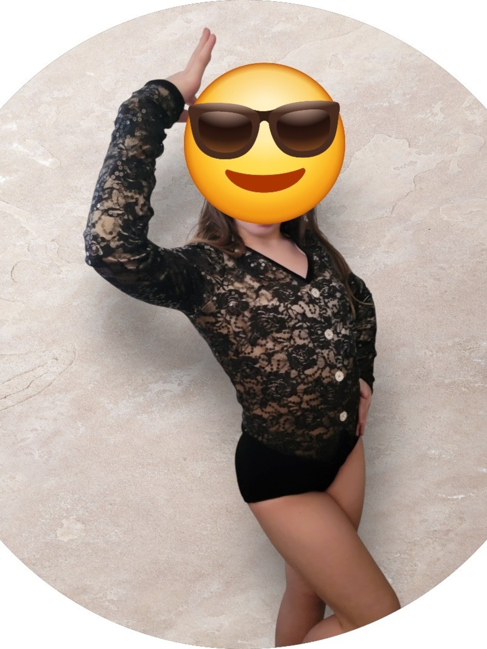 Weissman SA Black Lace Sequin Velvet Dance Leotard Costume
